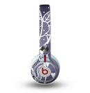 The Dark Blue & White Lace Design Skin for the Beats by Dre Mixr Headphones