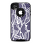 The Dark Blue & White Lace Design Skin for the iPhone 4-4s OtterBox Commuter Case