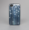 The Dark Blue & White Shimmer Strips Skin-Sert for the Apple iPhone 4-4s Skin-Sert Case