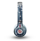 The Dark Blue & White Shimmer Strips Skin for the Beats by Dre Mixr Headphones