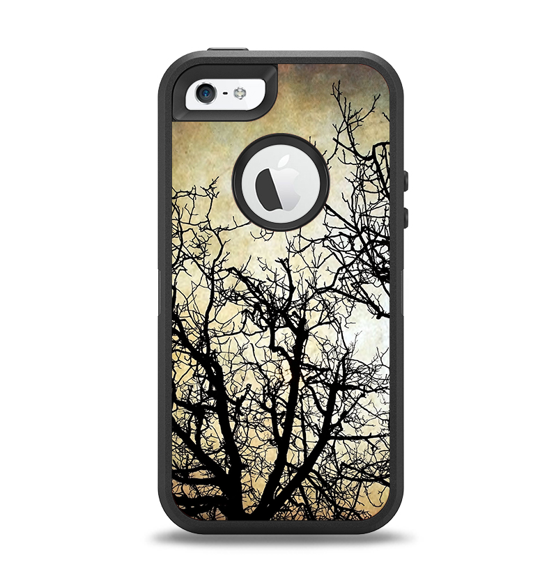 The Dark Branches Bright Sky Apple iPhone 5-5s Otterbox Defender Case Skin Set