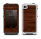 The Dark Brown Wood Grain Apple iPhone 4-4s LifeProof Fre Case Skin Set