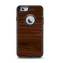 The Dark Brown Wood Grain Apple iPhone 6 Otterbox Defender Case Skin Set