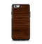 The Dark Brown Wood Grain Apple iPhone 6 Otterbox Symmetry Case Skin Set
