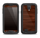The Dark Brown Wood Grain Samsung Galaxy S4 LifeProof Fre Case Skin Set