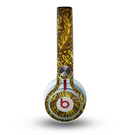 The Dark Brown and Gold Sketched Lace Patterns v21 Skin for the Beats by Dre Mixr Headphones
