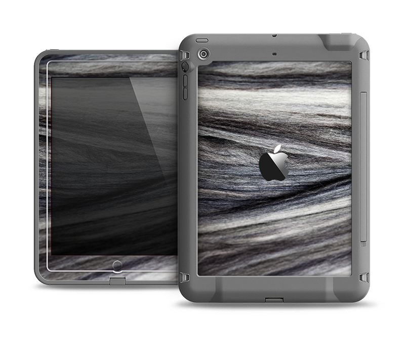 The Dark Colored Frizzy Texture Apple iPad Air LifeProof Fre Case Skin Set
