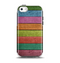 The Dark Colorful Wood Planks V2 Apple iPhone 5c Otterbox Symmetry Case Skin Set