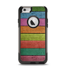 The Dark Colorful Wood Planks V2 Apple iPhone 6 Otterbox Commuter Case Skin Set