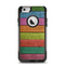 The Dark Colorful Wood Planks V2 Apple iPhone 6 Otterbox Commuter Case Skin Set