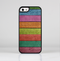 The Dark Colorful Wood Planks V2 Skin-Sert for the Apple iPhone 5-5s Skin-Sert Case