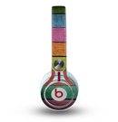 The Dark Colorful Wood Planks V2 Skin for the Beats by Dre Mixr Headphones
