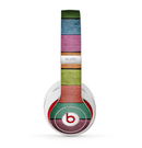 The Dark Colorful Wood Planks V2 Skin for the Beats by Dre Studio (2013+ Version) Headphones