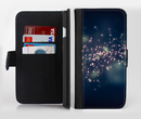 The Dark & Glowing Sparks Ink-Fuzed Leather Folding Wallet Credit-Card Case for the Apple iPhone 6/6s, 6/6s Plus, 5/5s and 5c