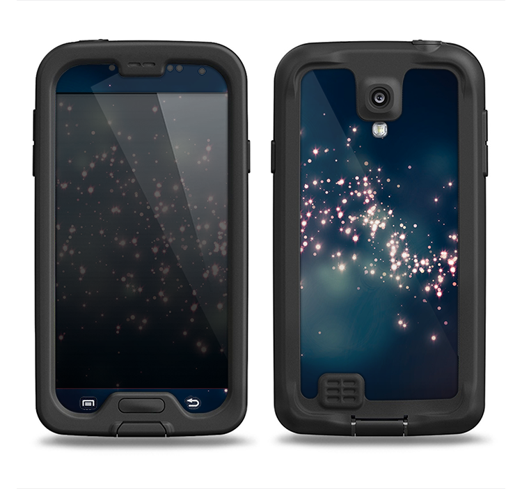 The Dark & Glowing Sparks Samsung Galaxy S4 LifeProof Fre Case Skin Set