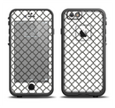 The Dark Gray & White Seamless Morocan Pattern Apple iPhone 6/6s LifeProof Fre Case Skin Set
