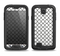 The Dark Gray & White Seamless Morocan Pattern Samsung Galaxy S4 LifeProof Nuud Case Skin Set