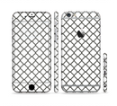 The Dark Gray & White Seamless Morocan Pattern Sectioned Skin Series for the Apple iPhone 6s Plus