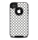The Dark Gray & White Seamless Morocan Pattern Skin for the iPhone 4-4s OtterBox Commuter Case