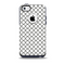 The Dark Gray & White Seamless Morocan Pattern Skin for the iPhone 5c OtterBox Commuter Case