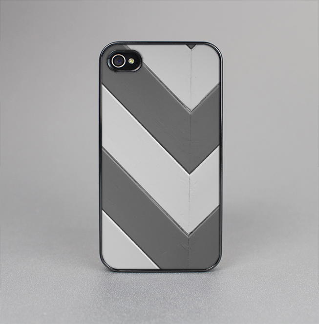 The Dark Gray Wide Chevron Skin-Sert for the Apple iPhone 4-4s Skin-Sert Case