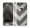 The Dark Gray Wide Chevron Skin Set for the Apple iPhone 5s