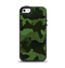 The Dark Green Camouflage Textile Apple iPhone 5-5s Otterbox Symmetry Case Skin Set