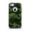 The Dark Green Camouflage Textile Apple iPhone 5c Otterbox Commuter Case Skin Set