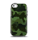 The Dark Green Camouflage Textile Apple iPhone 5c Otterbox Symmetry Case Skin Set