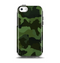 The Dark Green Camouflage Textile Apple iPhone 5c Otterbox Symmetry Case Skin Set