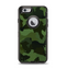 The Dark Green Camouflage Textile Apple iPhone 6 Otterbox Defender Case Skin Set