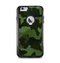 The Dark Green Camouflage Textile Apple iPhone 6 Plus Otterbox Commuter Case Skin Set
