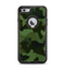 The Dark Green Camouflage Textile Apple iPhone 6 Plus Otterbox Defender Case Skin Set