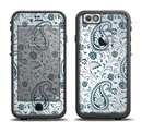 The Dark Green Highlighted Paisley Pattern Apple iPhone 6/6s LifeProof Fre Case Skin Set