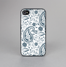 The Dark Green Highlighted Paisley Pattern Skin-Sert for the Apple iPhone 4-4s Skin-Sert Case