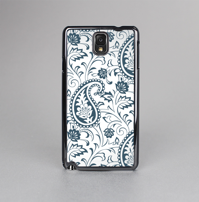 The Dark Green Highlighted Paisley Pattern Skin-Sert Case for the Samsung Galaxy Note 3