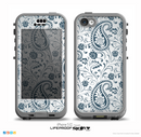 The Dark Green Highlighted Paisley Pattern Skin for the iPhone 5c nüüd LifeProof Case