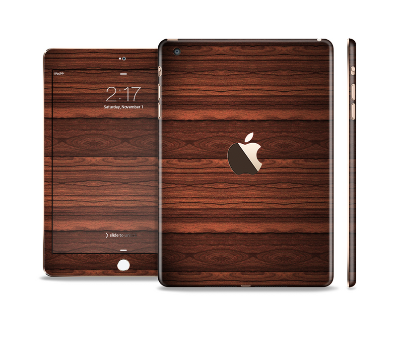 The Dark Heavy WoodGrain Full Body Skin Set for the Apple iPad Mini 3