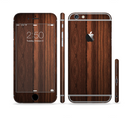 The Dark Heavy WoodGrain Sectioned Skin Series for the Apple iPhone 6s Plus