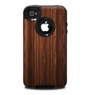 The Dark Heavy WoodGrain Skin for the iPhone 4-4s OtterBox Commuter Case
