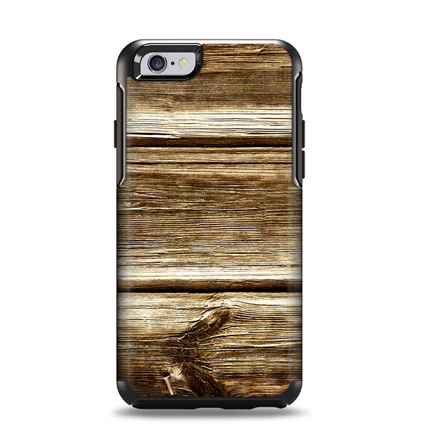The Dark Highlighted Old Wood Apple iPhone 6 Otterbox Symmetry Case Skin Set