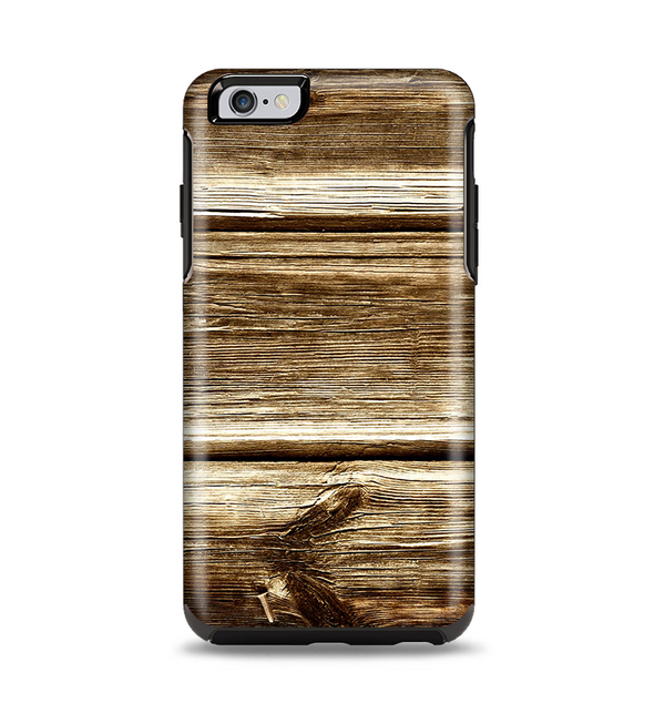 The Dark Highlighted Old Wood Apple iPhone 6 Plus Otterbox Symmetry Case Skin Set