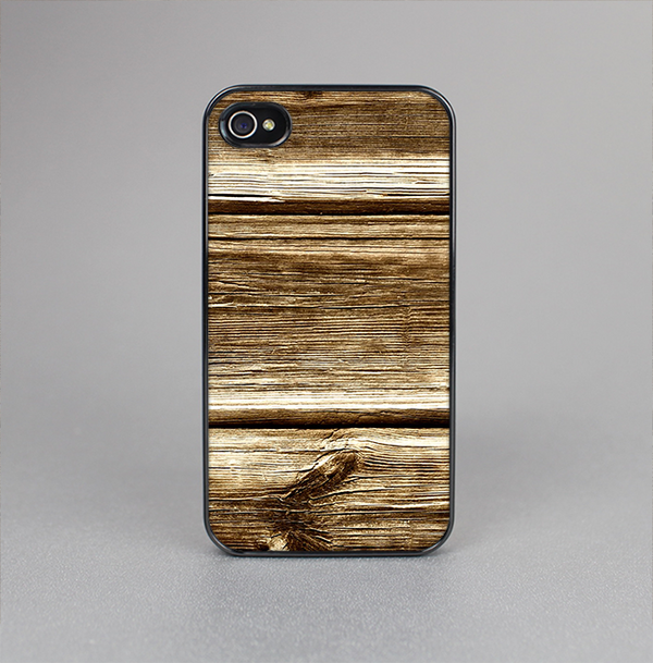 The Dark Highlighted Old Wood Skin-Sert for the Apple iPhone 4-4s Skin-Sert Case