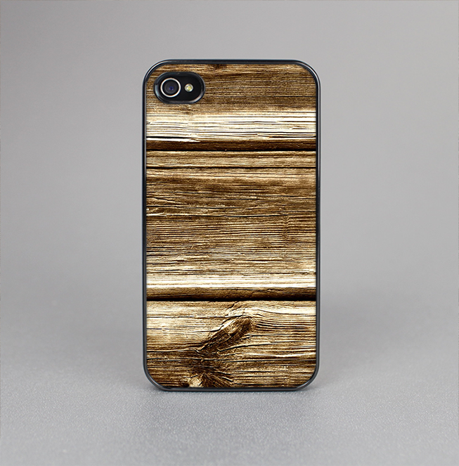 The Dark Highlighted Old Wood Skin-Sert for the Apple iPhone 4-4s Skin-Sert Case