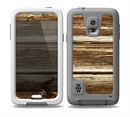 The Dark Highlighted Old Wood Skin for the Samsung Galaxy S5 frē LifeProof Case