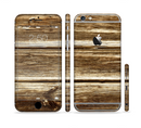The Dark Highlighted Old Wood Sectioned Skin Series for the Apple iPhone 6s Plus