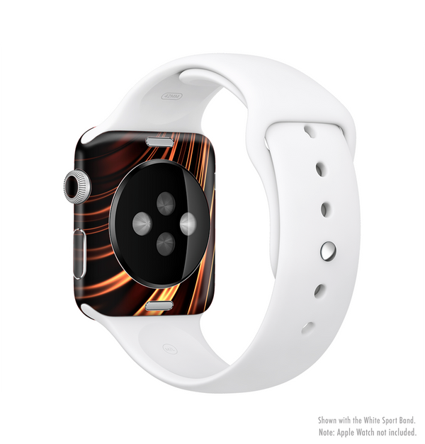 The Dark Orange Shadow Fabric Full-Body Skin Kit for the Apple Watch