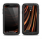 The Dark Orange Shadow Fabric Samsung Galaxy S4 LifeProof Nuud Case Skin Set