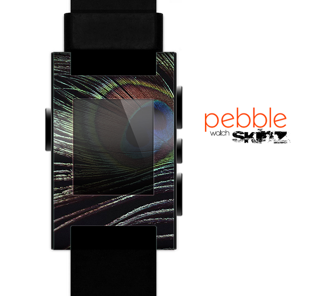 The Dark Peacock Spread Skin for the Pebble SmartWatch