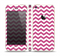 The Dark Pink & White Chevron Pattern V2 Skin Set for the Apple iPhone 5s
